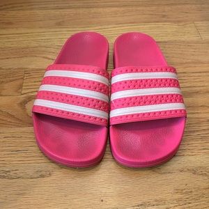 Hot Pink Adidas Adilette Slides